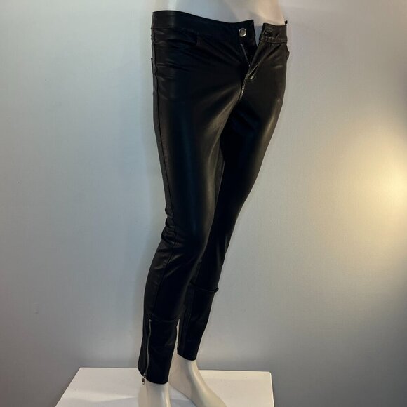 VERO MODA Women's Selena Ray Ankle Zip Polyurethane Pant - EU 34 US 4 - NWT $69 - Picture 2 of 6